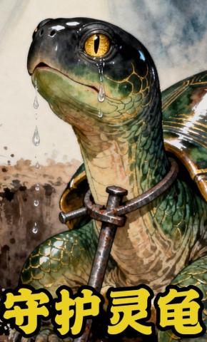 短剧《守护灵龟》海报