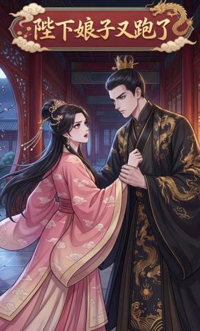 短剧《陛下娘子又跑了》海报