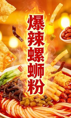 短剧《爆辣螺蛳粉》海报