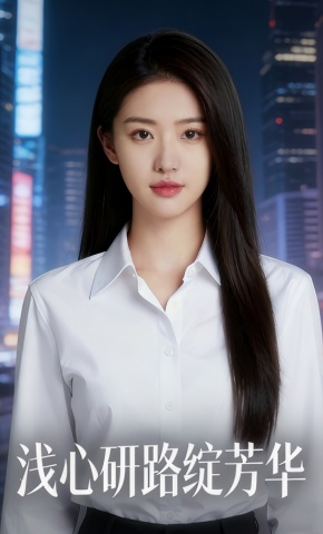 短剧《浅心研路绽芳华》海报