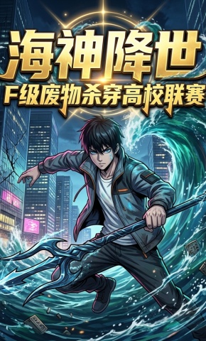 短剧《海神降世：F 级废物杀穿高校联赛》海报