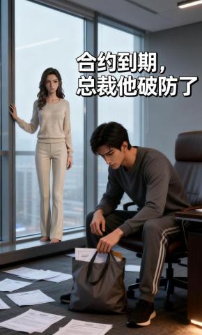 短剧《合约到期，总裁他破防了》海报