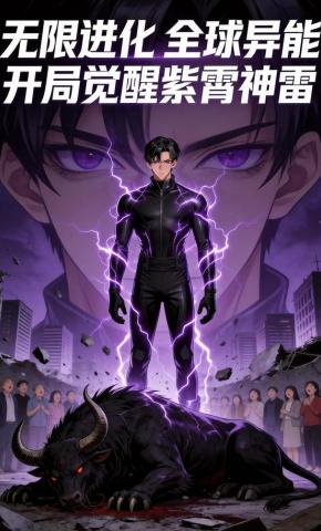 短剧《无限进化：全球异能：开局觉醒紫霄神雷》海报