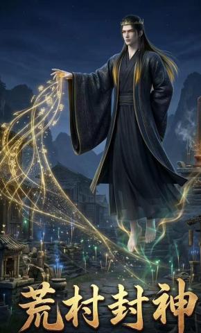 短剧《荒村封神》海报