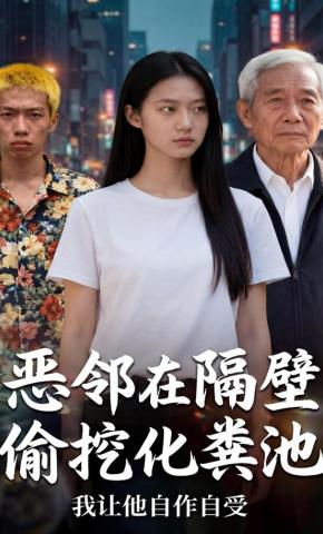 短剧《恶邻在隔壁偷挖化粪池，我让他自作自受》海报