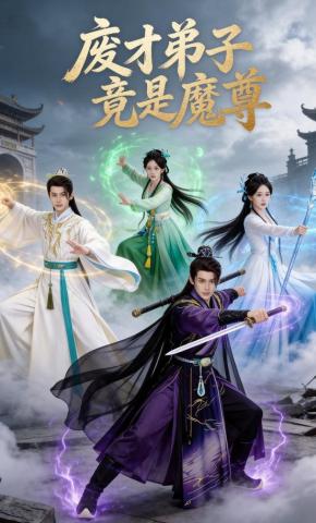 短剧《废才弟子竟是魔尊》海报