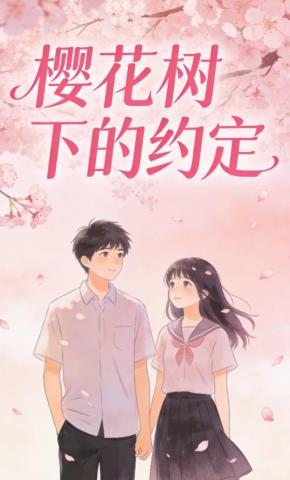 短剧《樱花树下的约定》海报