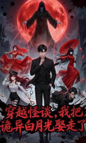 短剧《穿越怪谈，我把诡异白月光娶走了》海报