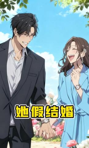 短剧《她假结婚》海报