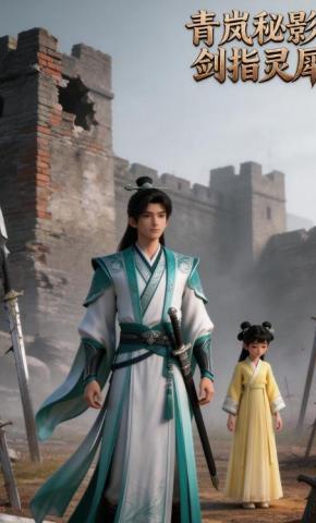 短剧《青岚秘影：剑指灵犀》海报