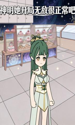 短剧《神明她开局无敌很正常吧》海报