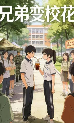 短剧《兄弟变校花》海报