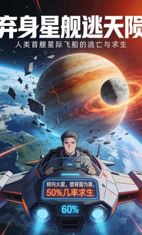 短剧《弃身星舰逃天陨》海报