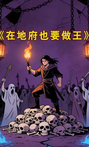 短剧《在地府也要做王》海报