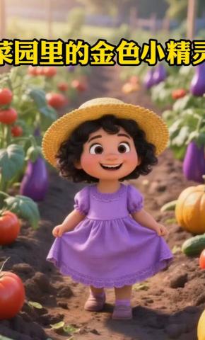 短剧《菜园里的金色小精灵》海报