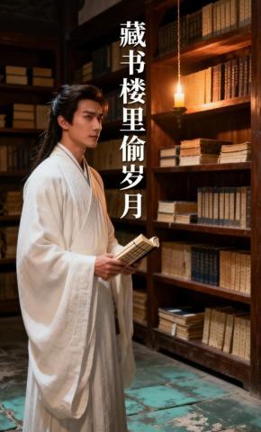 短剧《藏书楼里偷岁月》海报