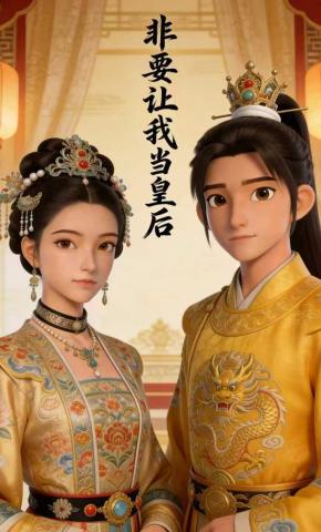 短剧《非要让我当皇后》海报