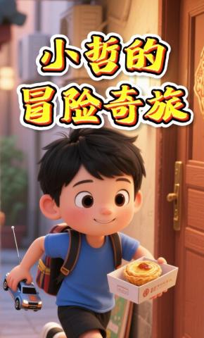 短剧《小哲的冒险奇旅》海报