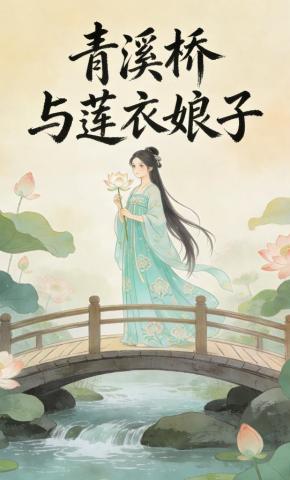 短剧《青溪桥与莲衣娘子》海报