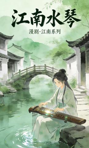 短剧《江南水琴》海报