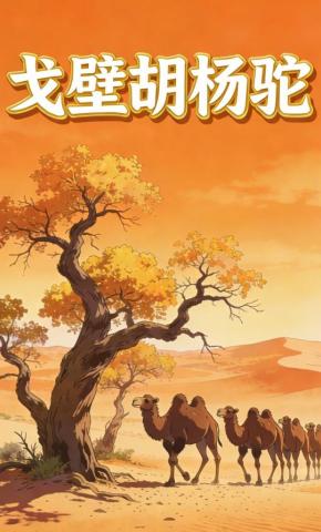 短剧《戈壁胡杨驼》海报