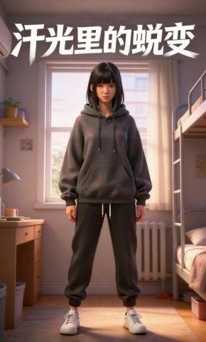 短剧《汗光里的蜕变》海报