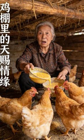 短剧《鸡棚里的天赐情缘》海报