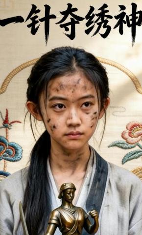 短剧《一针夺绣神》海报