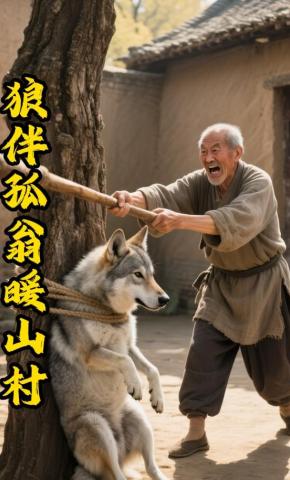 短剧《狼伴孤翁暖山村》海报