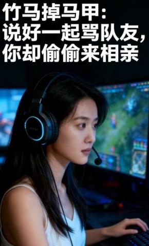 短剧《竹马掉马甲：说好一起骂队友你却偷偷来相亲》海报