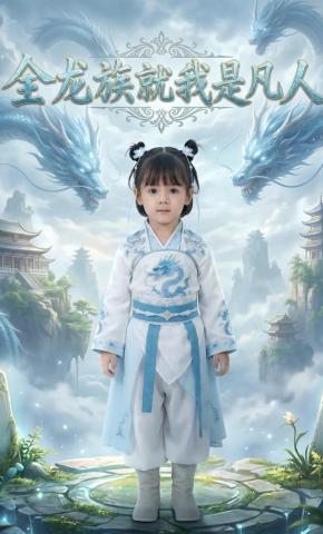 短剧《全龙族就我是凡人》海报