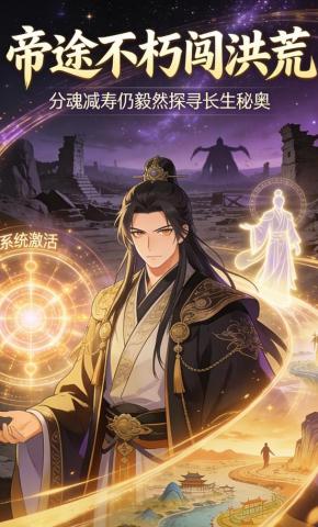 短剧《帝途不朽闯洪荒》海报