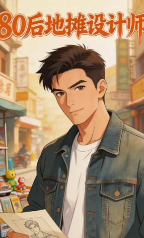 短剧《80后地摊设计师》海报