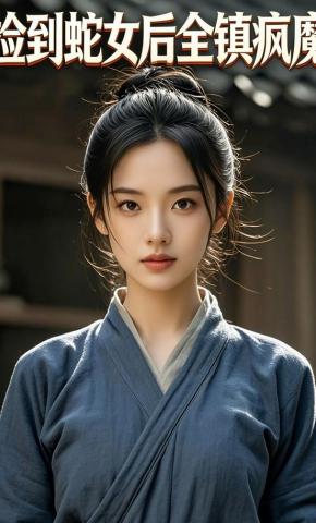 短剧《捡到蛇女后全镇疯魔》海报