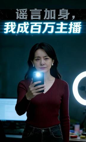 短剧《谣言加身，我成百万主播》海报