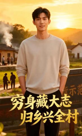 短剧《穷身藏大志归乡兴全村》海报