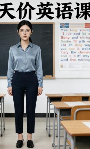 短剧《天价英语课》海报