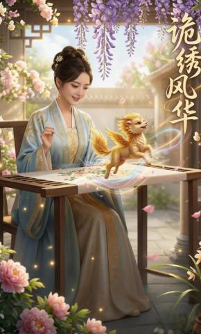 短剧《诡绣风华》海报