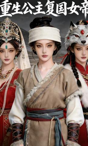 短剧《重生公主：复国女帝》海报