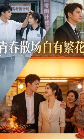 短剧《青春散场自有繁花》海报