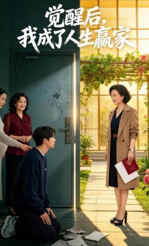 短剧《觉醒后，我成了人生赢家》海报