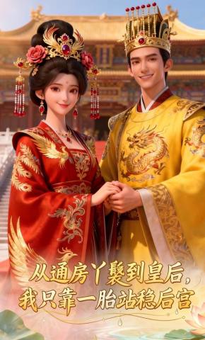 短剧《从通房丫鬟到皇后，我只靠一胎站稳后宫》海报