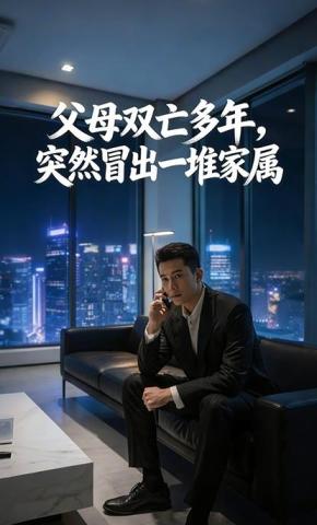 短剧《父母双亡多年，突然冒出一堆家属》海报