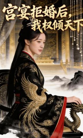 短剧《宫宴拒婚后，我权倾天下》海报