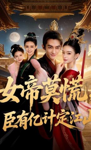 短剧《女帝莫慌，臣有亿计定江山》海报