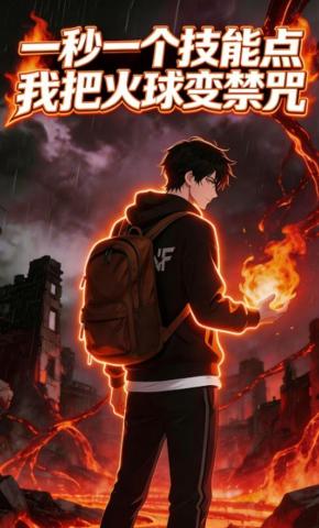 短剧《一秒一个技能点，我把火球变禁咒》海报