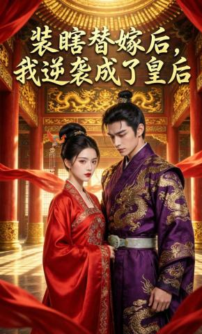 短剧《装瞎替嫁后，我逆袭成了皇后》海报