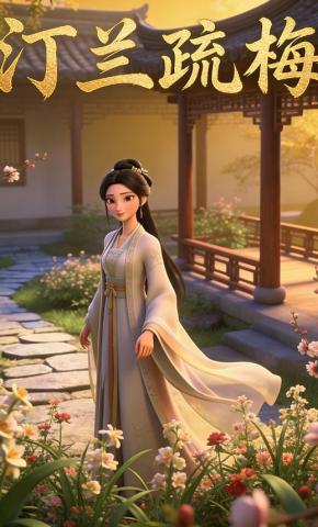 短剧《汀兰疏梅》海报