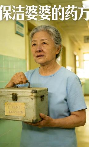 短剧《保洁婆婆的药方》海报