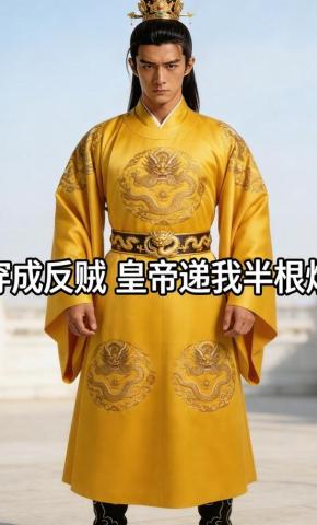 短剧《穿成反贼皇帝递我半根烟》海报